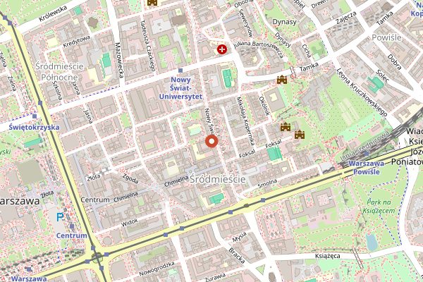 Map showing Bar Mleczny Familijny in Warsaw