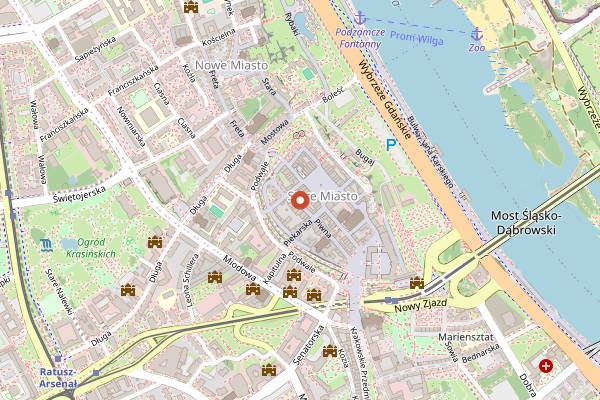 Map showing Kawiarnia Patio in Warsaw