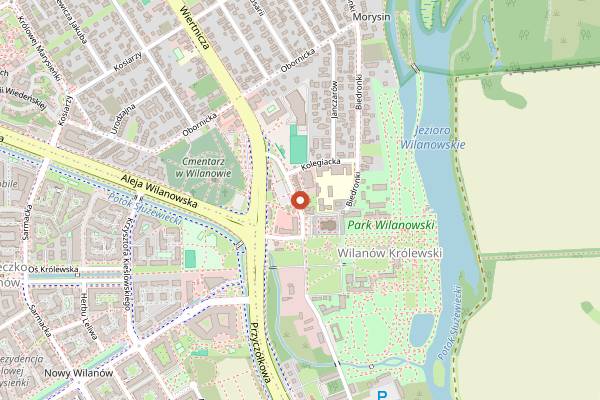Map showing Bajgle i Bąble in Warsaw