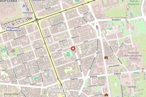 Map showing Bar Bambino in Warsaw