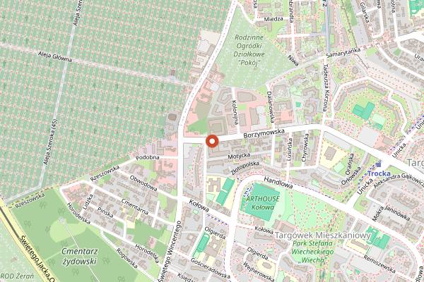 Map showing Buri Sushi in Warsaw