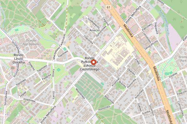 Map showing Gospoda Zbójnicka in Warsaw