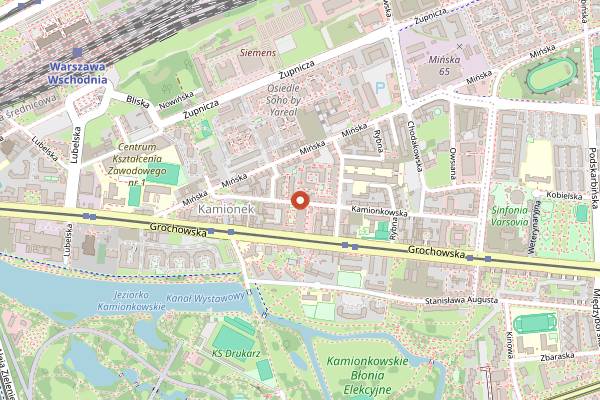 Map showing Sacred Mill Specialty Coffee in Warsaw
