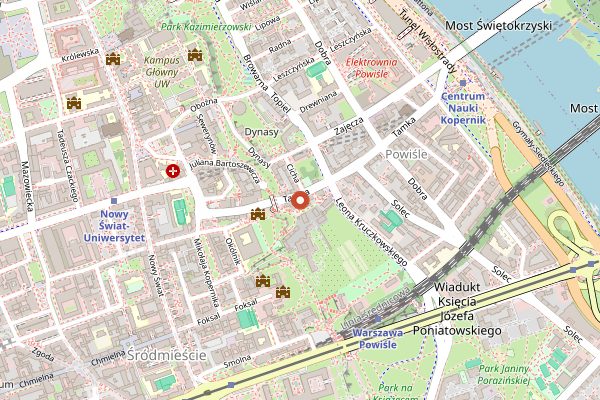 Map showing STOR Cafe in Warsaw