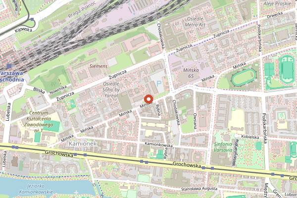 Map showing Noriko Omakase in Warsaw