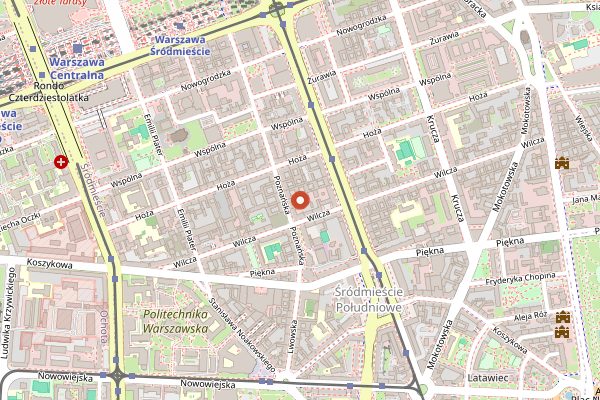 Map showing Beirut Hummus & Music Bar in Warsaw