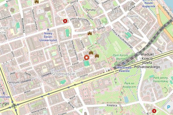Map showing Kamanda Lwowska in Warsaw