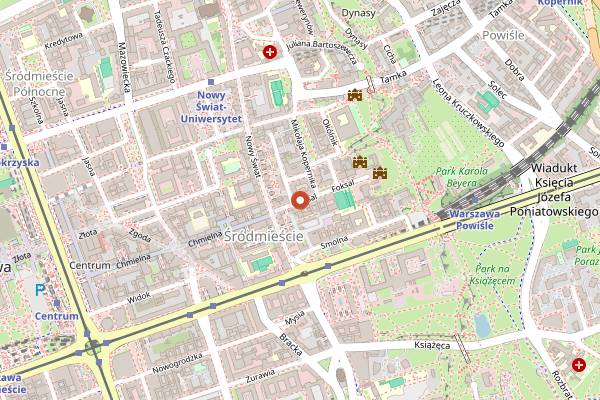 Map showing Thai Me Up in Warsaw