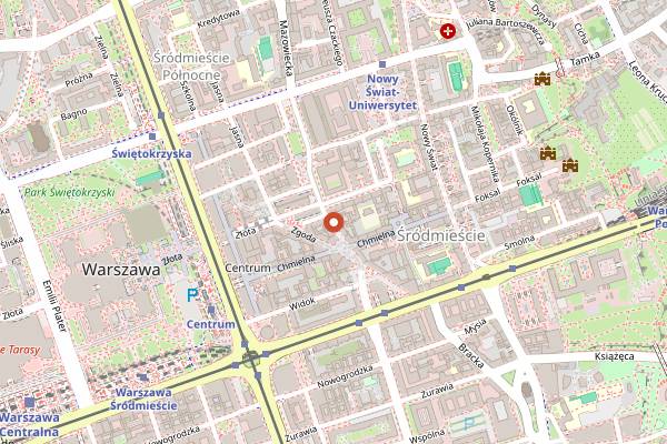 Map showing El Koktel in Warsaw