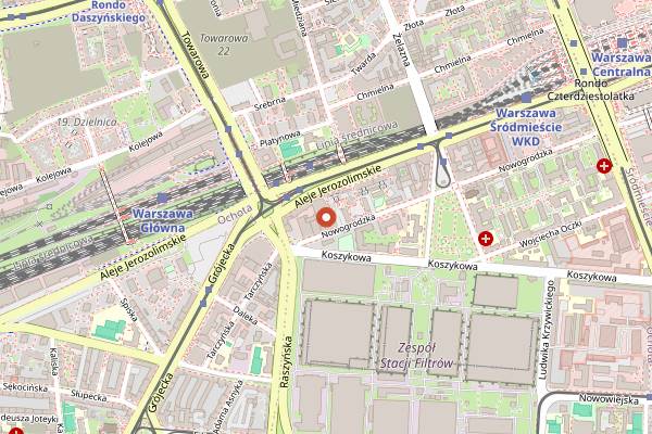 Map showing Level 27 in Warsaw
