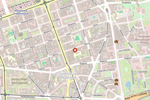 Map showing Lodi Dodi in Warsaw