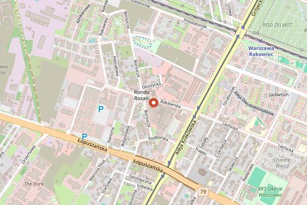 Map showing Eat My in Warsaw