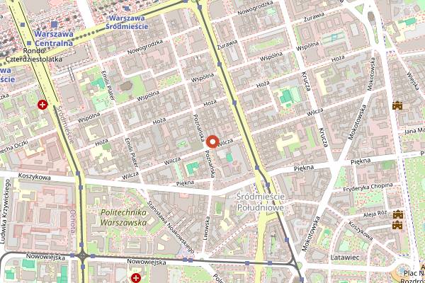 Map showing Meze by Teo Vafidis & Sons in Warsaw