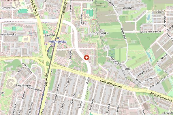 Map showing Sushi One in Warsaw