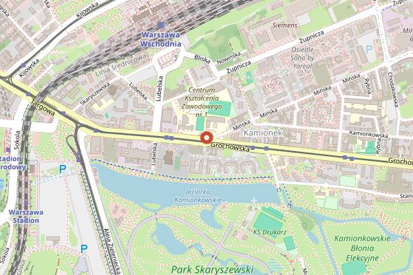Map showing Xic Lo in Warsaw