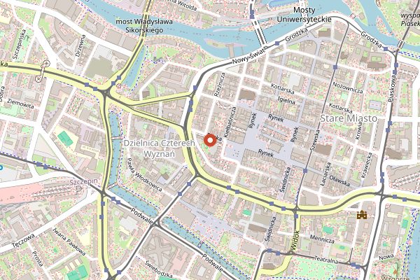 Map showing Chleboteka in Wrocław