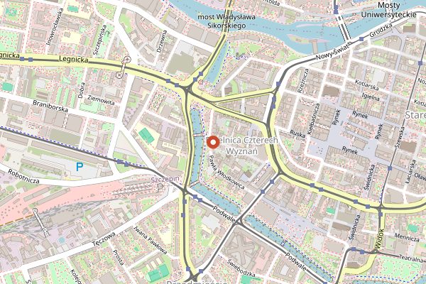 Map showing AleBrowar in Wrocław