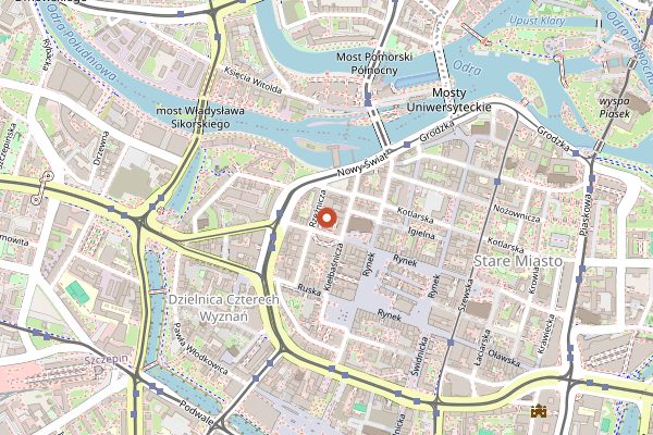 Map showing Doctor's Bar in Wrocław