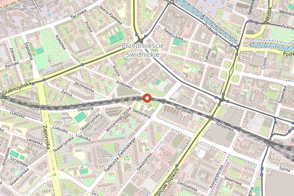 Map showing FAM. Family & Mates in Wrocław
