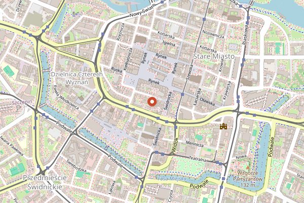 Map showing Kontynuacja in Wrocław