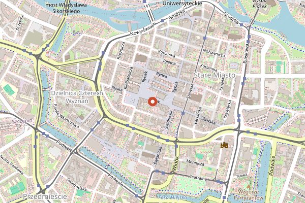 Map showing Święty Jan in Wrocław