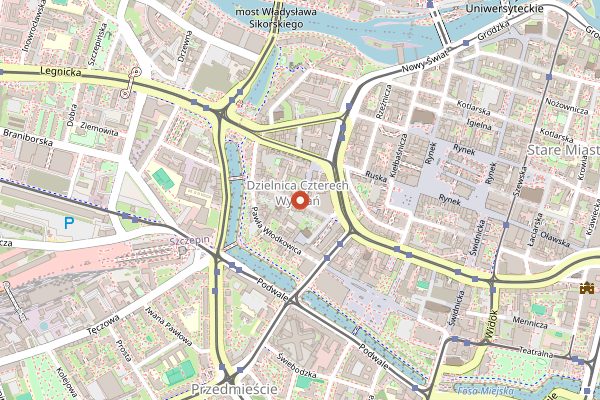Map showing Szynkarnia in Wrocław