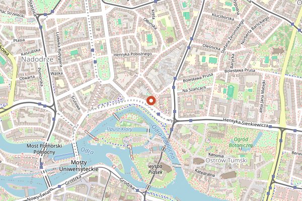 Map showing Bema Cafe in Wrocław