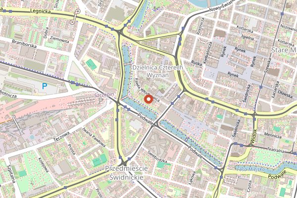 Map showing Bułka z Masłem in Wrocław