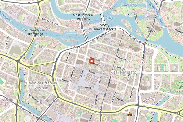 Map showing Czekoladziarnia in Wrocław