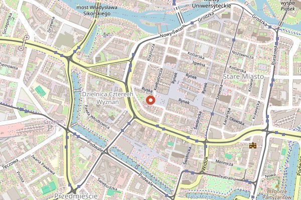 Map showing Paloma in Wrocław