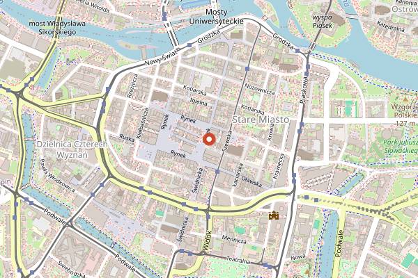 Map showing Bernard Piwiarnia Restauracja in Wrocław