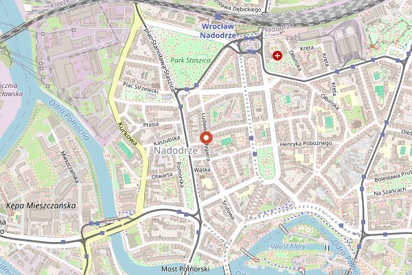 Map showing Bistro Narożnik in Wrocław
