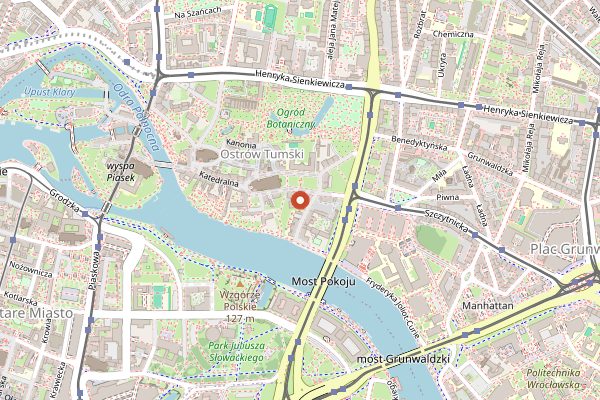 Map showing Craft Restaurant in Wrocław
