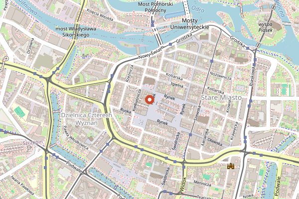 Map showing Karczma Lwowska in Wrocław
