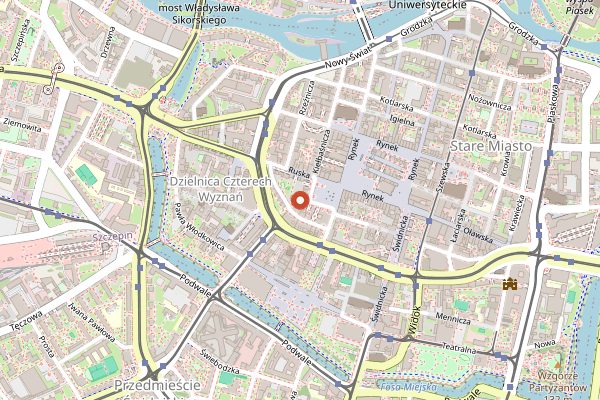 Map showing Restauracja Konspira in Wrocław