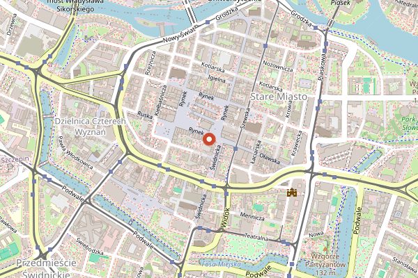 Map showing Pierogarnia Rynek 26 in Wrocław