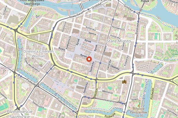 Map showing Restauracja Rynek 26 in Wrocław