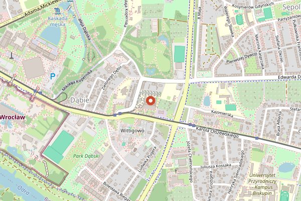 Map showing Beer Geek Madness in Wrocław