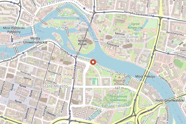 Map showing Gastro Miasto in Wrocław
