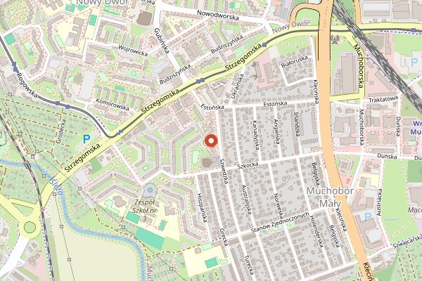 Map showing STÓŁ na Szwedzkiej in Wrocław