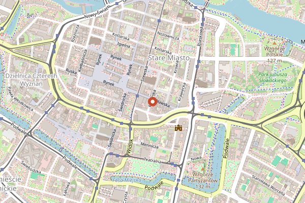 Map showing Vertigo Jazz Club & Restaurant in Wrocław