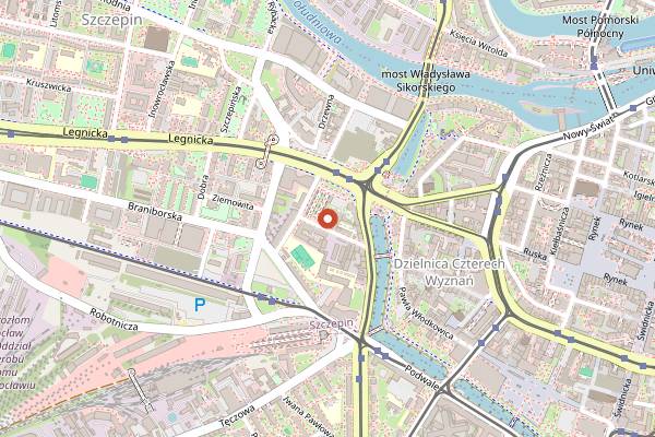 Map showing Cactus Club in Wrocław