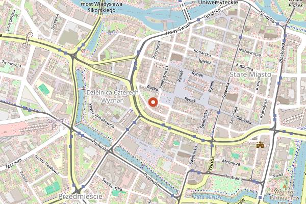 Map showing Cocktail Bar by Incognito in Wrocław