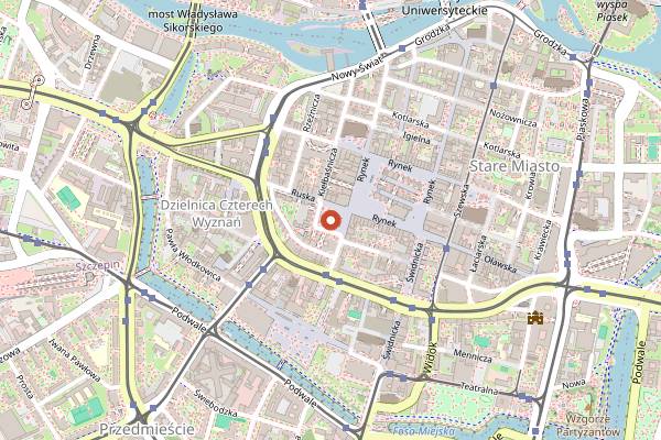 Map showing Proof Cocktail Bar in Wrocław