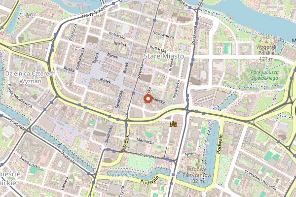 Map showing Vertigo Jazz Club & Restaurant in Wrocław