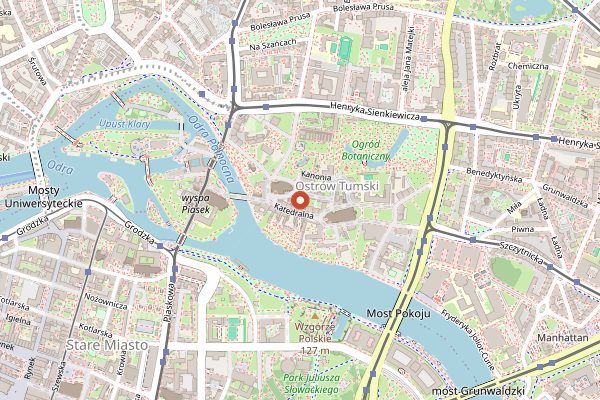 Map showing Lwia Brama² in Wrocław