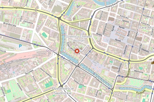 Map showing Cocofli in Wrocław