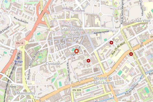 Map showing Retrokitchen in Braga