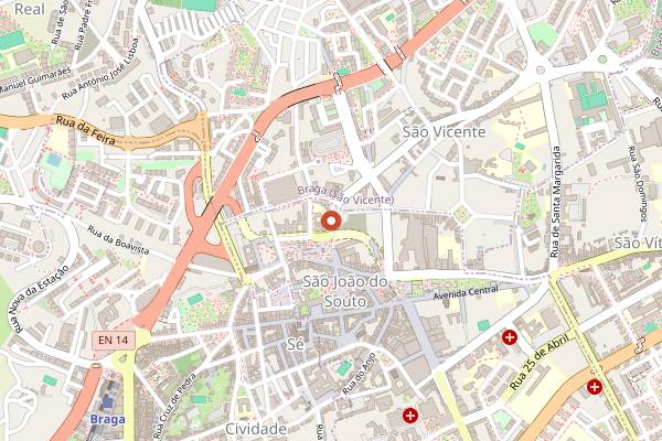 Map showing Omakase Experience Braga in Braga
