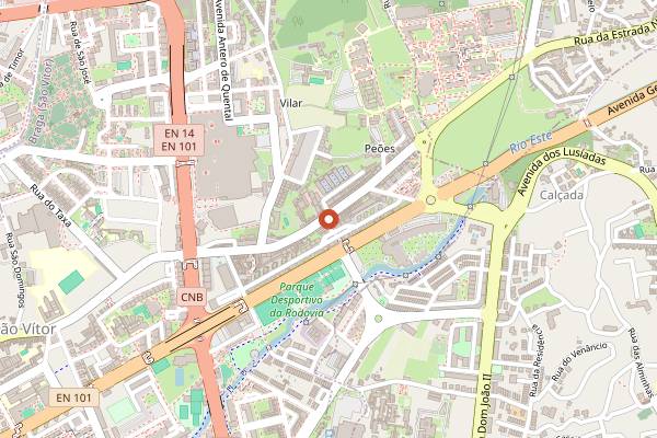 Map showing Pausa Util in Braga